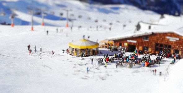 Tilt Shift Ski Resort