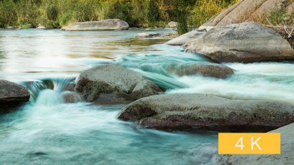 Rapids on the Evening River