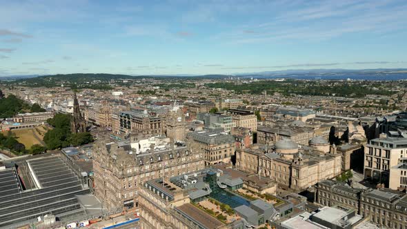 Aerial Video Baronial Style Architecture In Scotland Uk