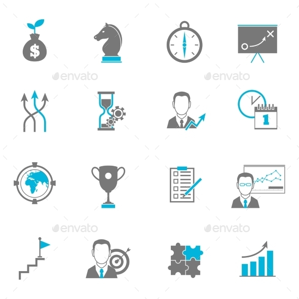Business Strategy Planning Icons