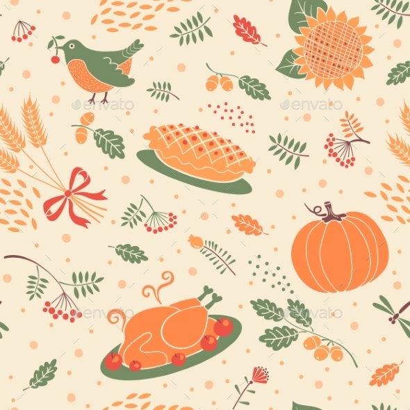 Pattern with Pumpkins