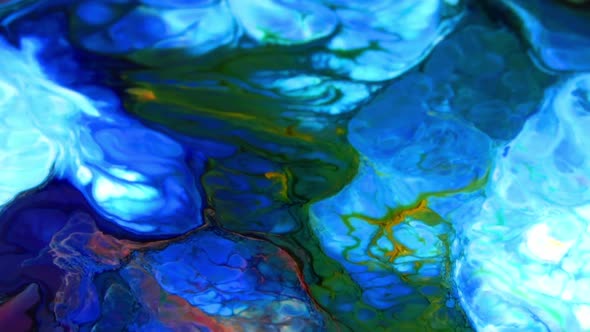 Abstract Swirling  And Spreading Colors 