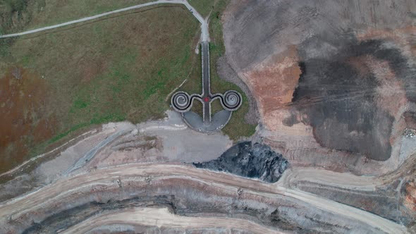 The Coldstones Cut Structure Over The Limestone Quarry In Bewerley, Harrogate, North Yorkshire, Engl