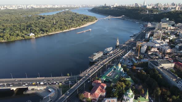 Kyiv - Aerial View of the Capital of Ukraine. Kiev