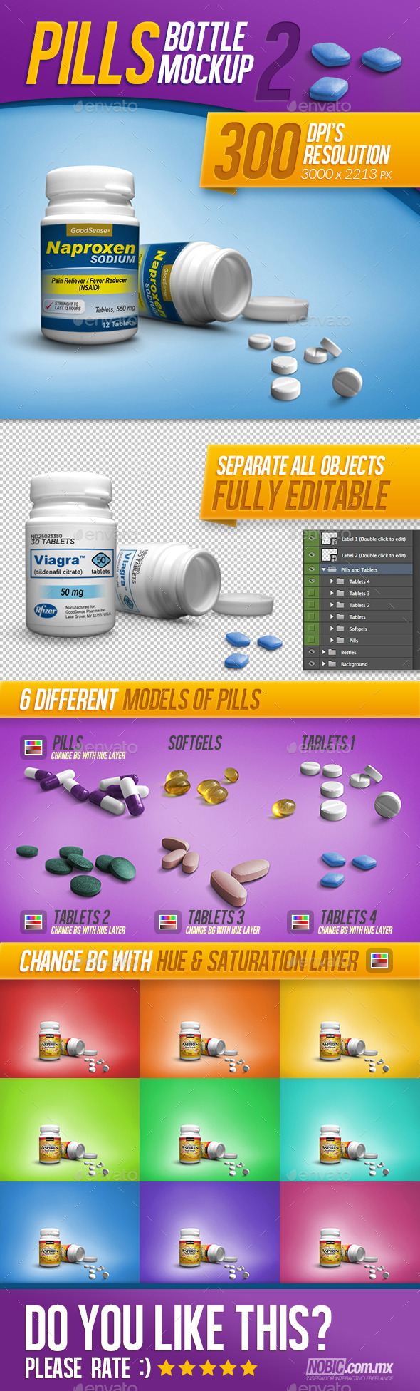 Vitamin Bottle Label Template from previews.customer.envatousercontent.com