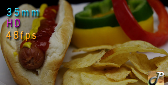 Hot Dog And Chips