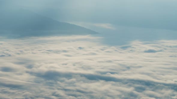 Fog Moving Over Mountain