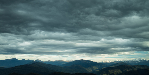 Stormy Sky Over the Mountains 2