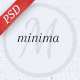 Minima PSD Template - ThemeForest Item for Sale