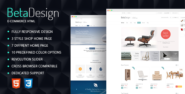 Beta Design | E-Commerce HTML Template