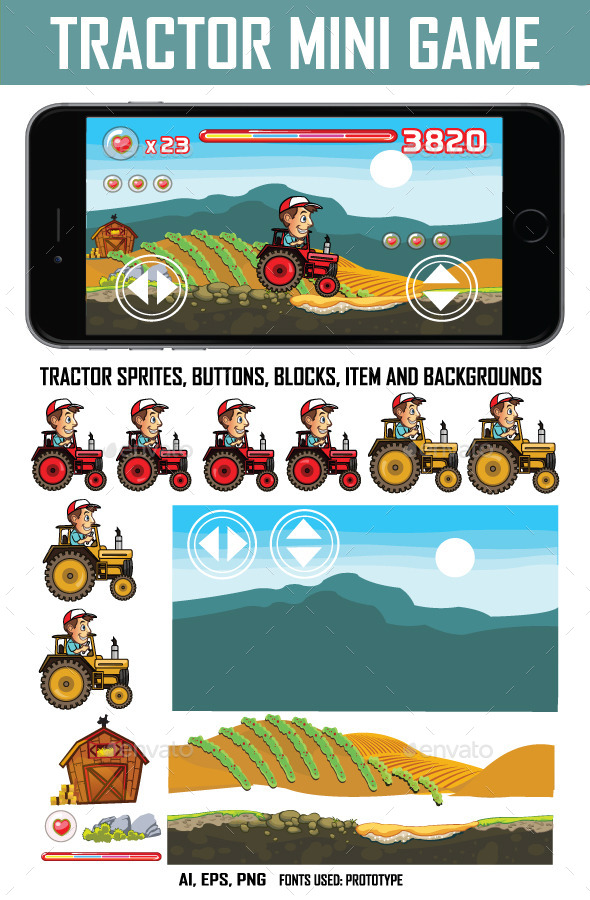 Tractor Mini Game Kit