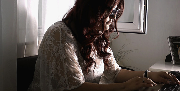 Young Girl on Computer 2