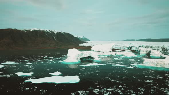 Summer Cloudy View to the Big Glacier