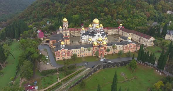 New Athos Monastery. Aerial. Akhali Atoni, Abkhazia