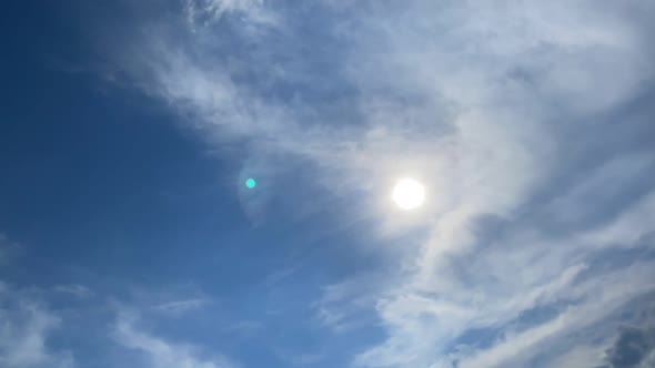 Cloud Timelapse with Sun