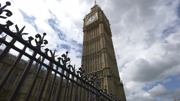 Low angle of the Big Ben, London