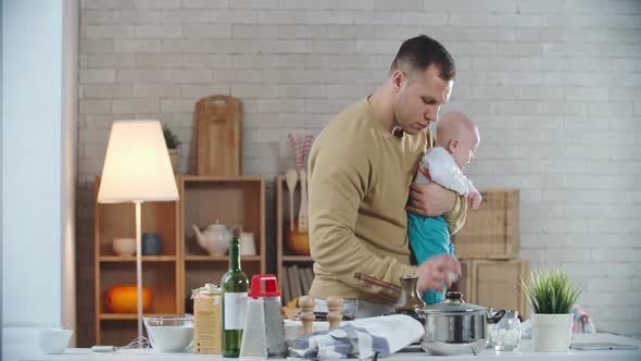 Father on Kitchen