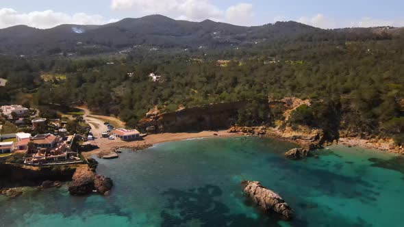 Cala Xarraca beach in Ibiza, Spain