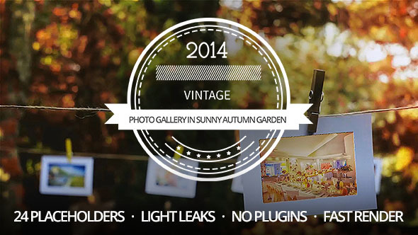 A Photo Gallery in Sunny Autumn Garden