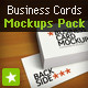 Business Card Mock-up Smart Template Pack - GraphicRiver Item for Sale