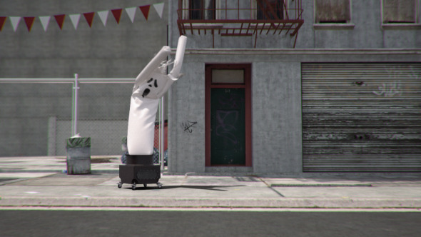 Wacky Waving Inflatable Tubeman - Halloween Ghost alt