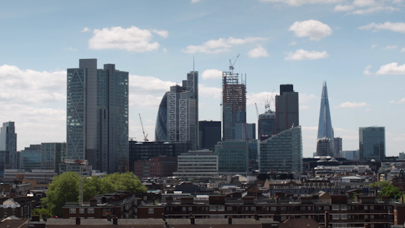 London Skyline Financial Center Business England alt