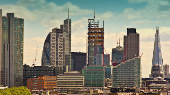 London Skyline Financial Center England Business
