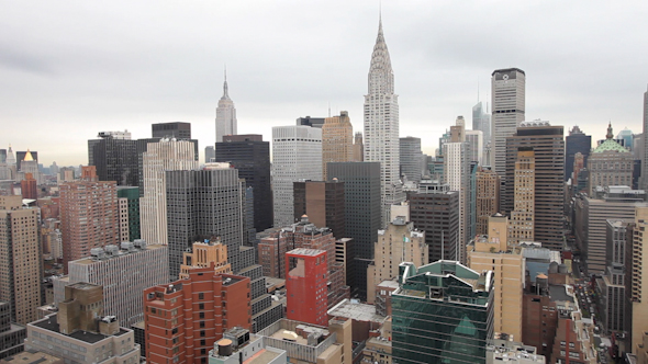 Manhattan Skyline Millenium Nyc New York