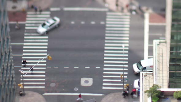 Manhattan New York Street Traffic Cars Taxi