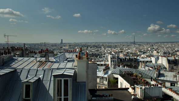 Montmatre Rooftops, Paris France