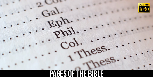 Pages Of The Bible