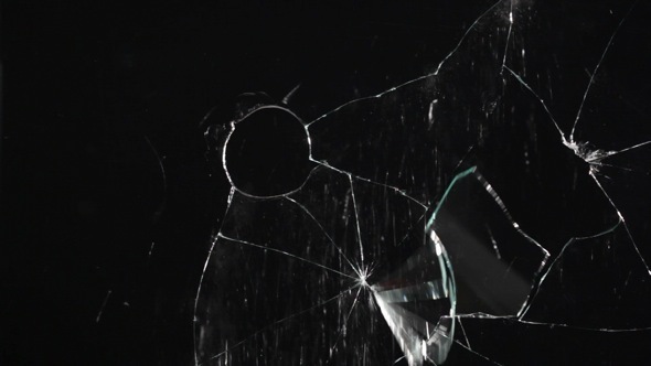 Glass Breaks from a Bullet alt