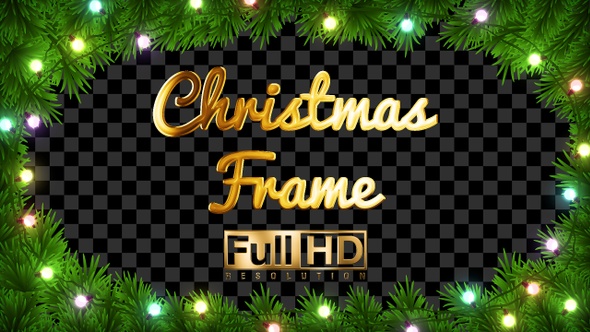 Christmas Frame for Streamers