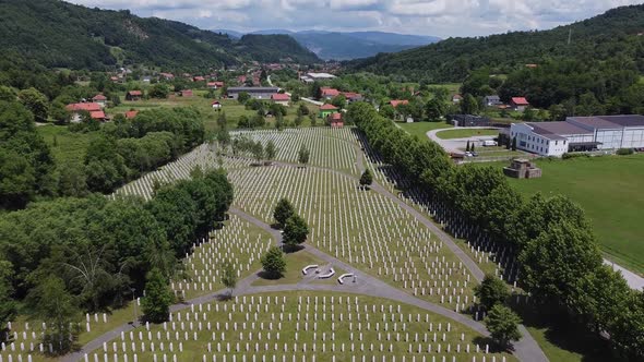 Flying Above The Graves Of Murdered Men And Young Boys In Potocari, Srebrenica V  10