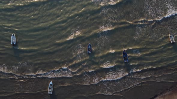 Soft Wave of the Sea on the Sandy Beach