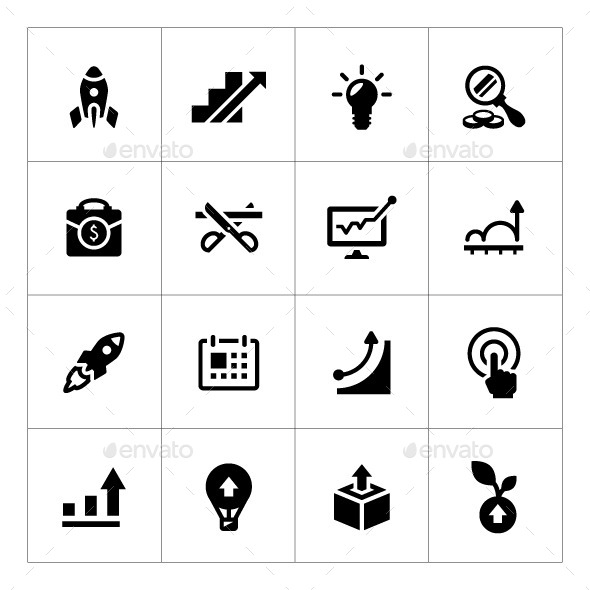 Set Icons of Start-up