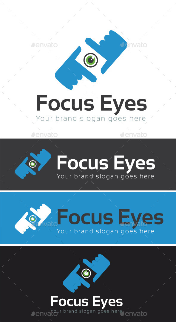 Focus Eyes Logo Template
