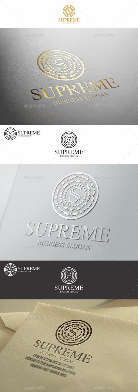 Supreme S Letter Elegant Boutique Logo