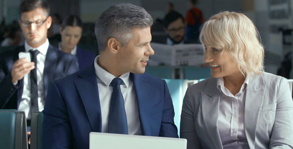 People at the Airport Lounge alt