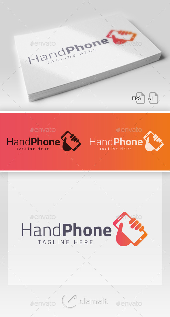 Hand Phone Logo