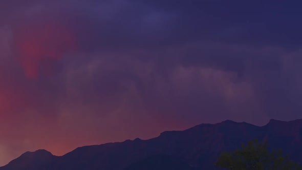 Sunset fading over Timpanogos Mountain we dark hues