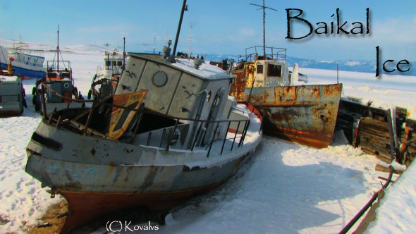 Ships In Frozen Lake