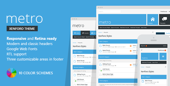 Metro — XenForo Responsive & Retina Ready Theme