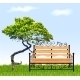 Bench with Tree and Grass - GraphicRiver Item for Sale