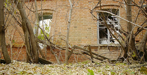 Abandoned Red Brick Building 13