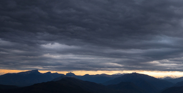 Evening Clouds Over the Mountains 3 alt