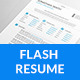 Flash Resume Template - GraphicRiver Item for Sale