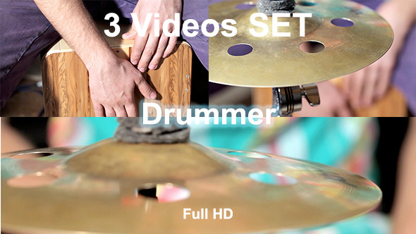 Drummes Playing At Cajon alt