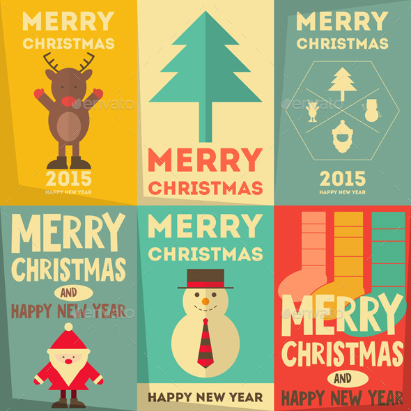 Christmas Posters Set