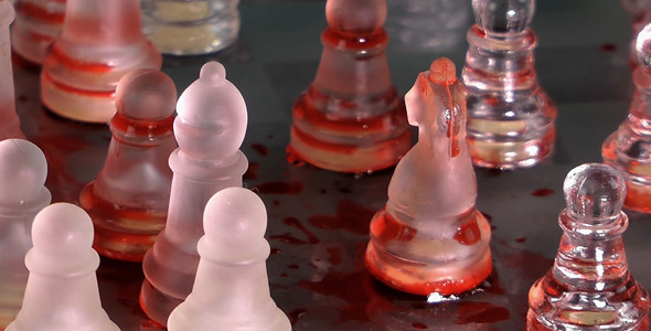 Bloody Chess Game From Glass 1